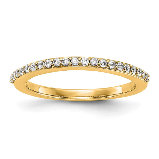 14K Yellow Gold Diamond Wedding Band