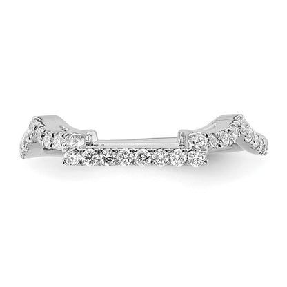 14K White Gold True Origin 3/8 Carat Lab Grown Diamond Vs/Si D E F Wedding Band