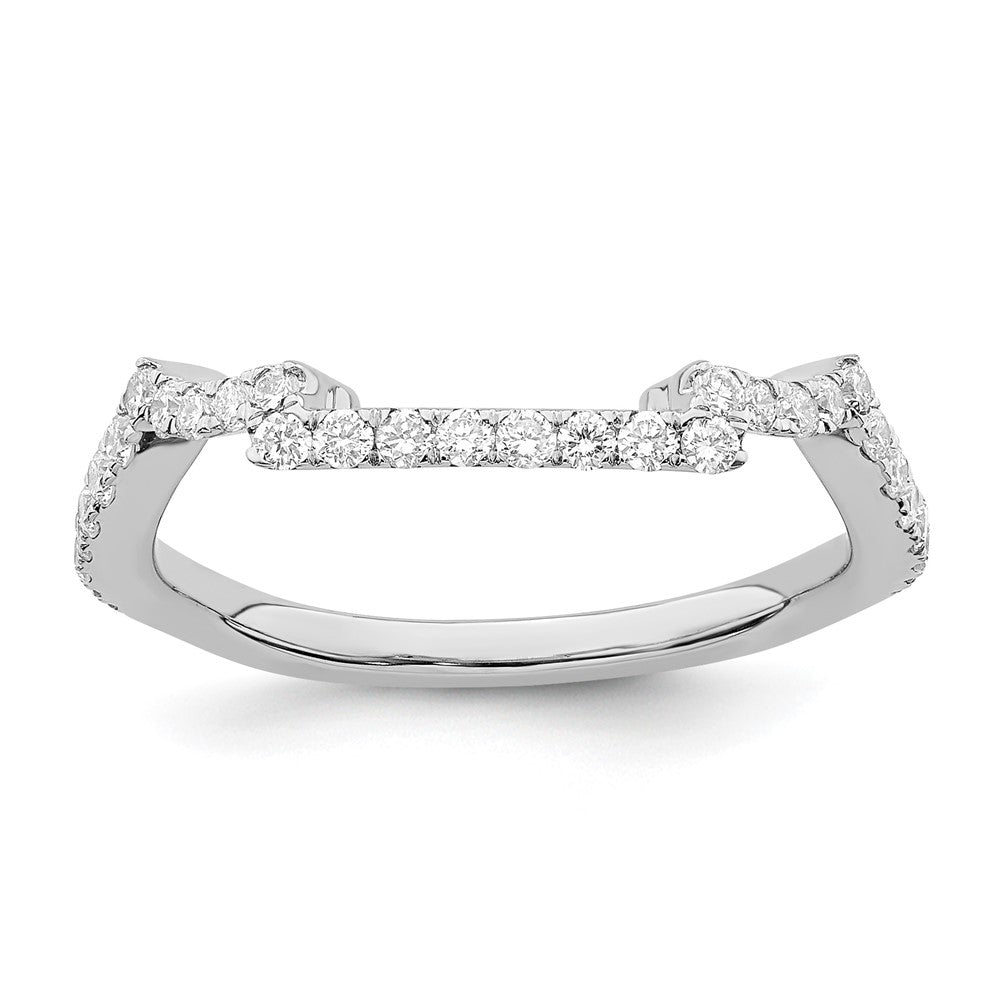 14K White Gold True Origin 3/8 Carat Lab Grown Diamond Vs/Si D E F Wedding Band