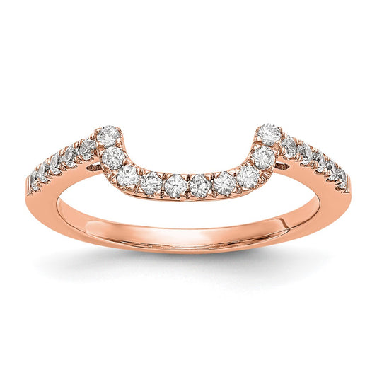 14K Rose Gold Diamond Wedding Band