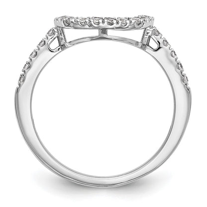 14k White Gold 1/5 Ct. Lab Grown Diamond VS/SI+ G+ Complete Wedding Band