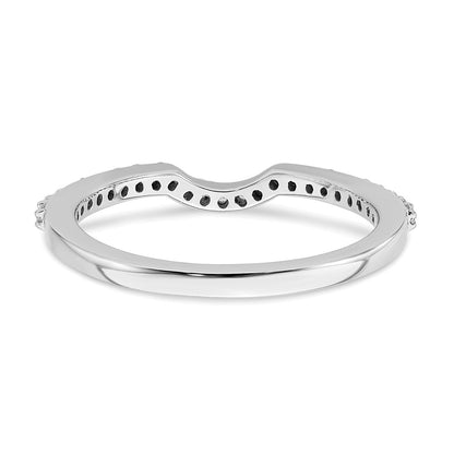 14K White Gold True Origin 1/4 Carat Lab Grown Diamond Vs/Si D E F Wedding Band