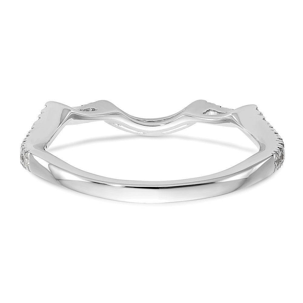 14K White Gold True Origin 1/3 Carat Lab Grown Diamond Vs/Si D E F Wedding Band