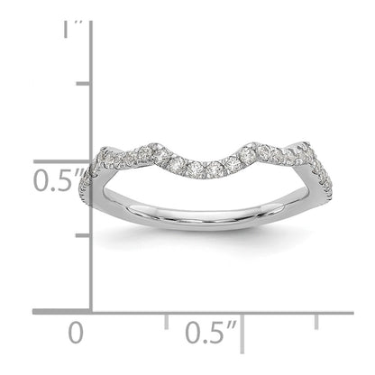 14K White Gold True Origin 1/3 Carat Lab Grown Diamond Vs/Si D E F Wedding Band