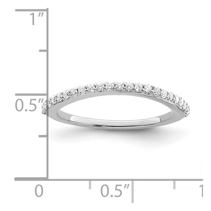 14K White Gold True Origin 1/4 Carat Lab Grown Diamond Vs/Si D E F Wedding Band