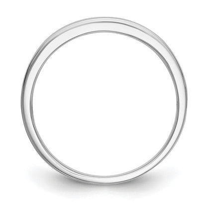 10K White Gold Diamond Wedding Band