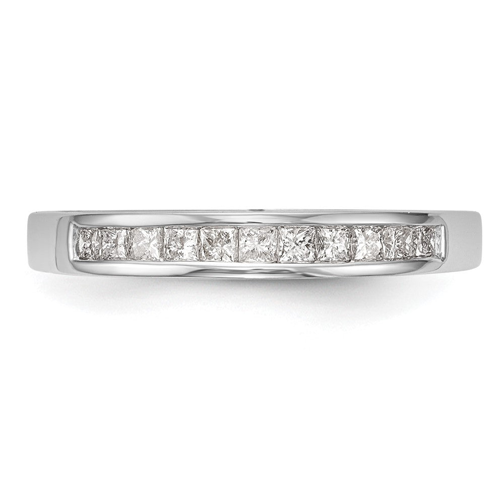 10K White Gold Diamond Wedding Band