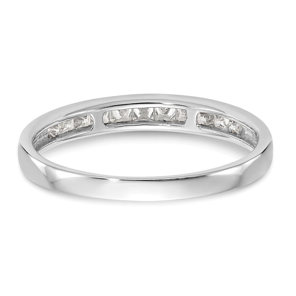 10K White Gold Diamond Wedding Band