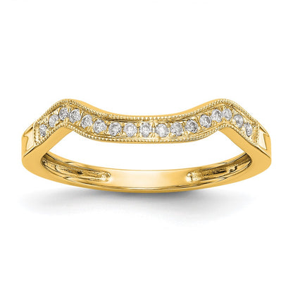 14K Yellow Gold Diamond Wedding Band