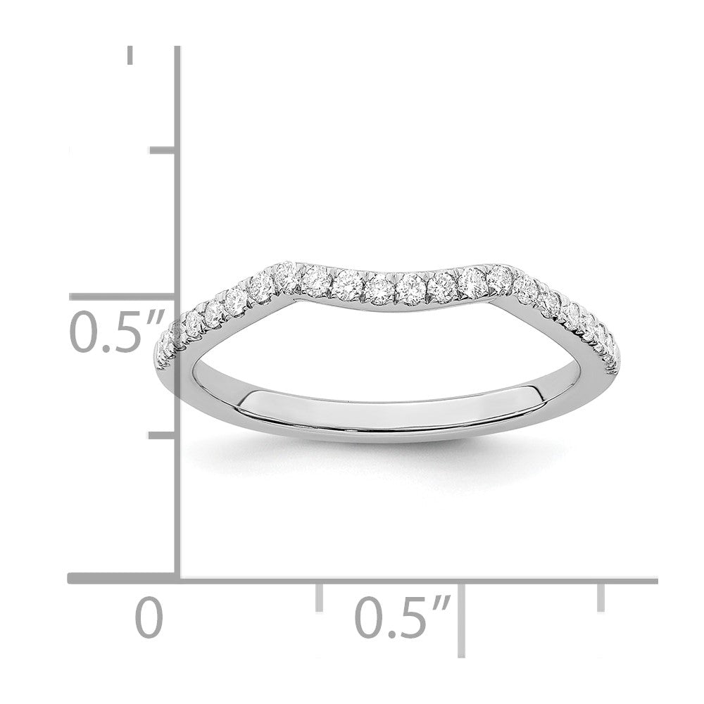 14K White Gold True Origin 1/5 Carat Lab Grown Diamond Vs/Si D E F Wedding Band