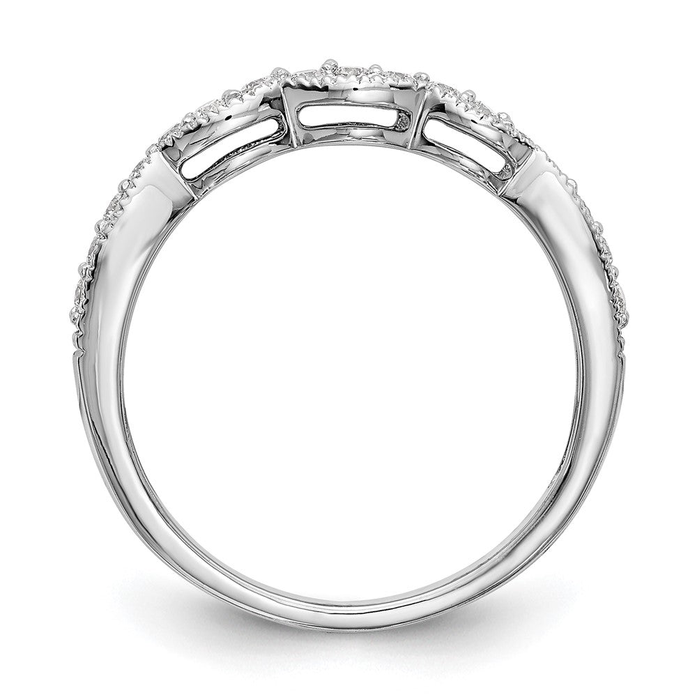 14K White Gold Lab Grown Diamond VS/SI+ G+ Wedding Band Ring