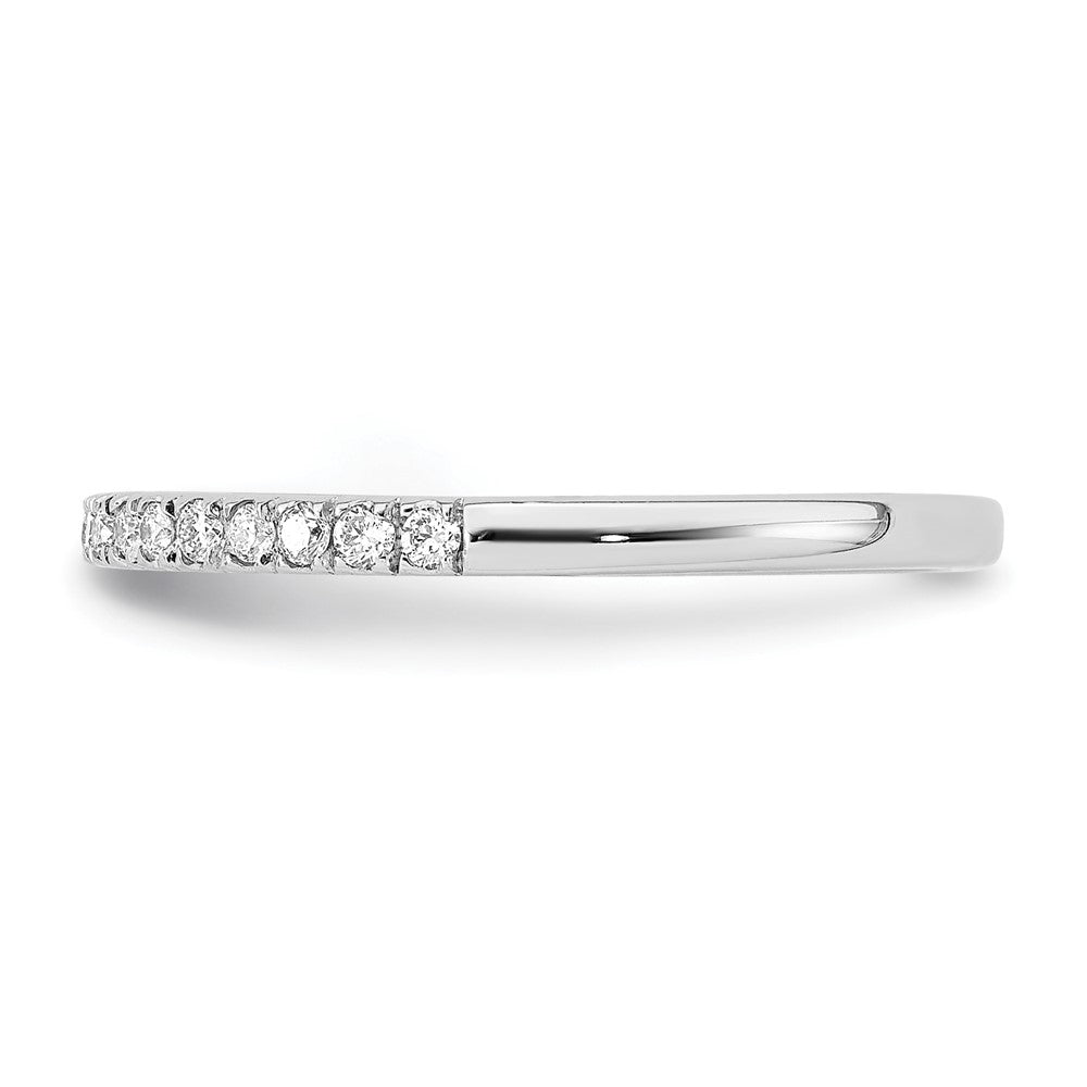 14K White Gold True Origin 1/5 Carat Lab Grown Diamond Vs D E F Wedding Band