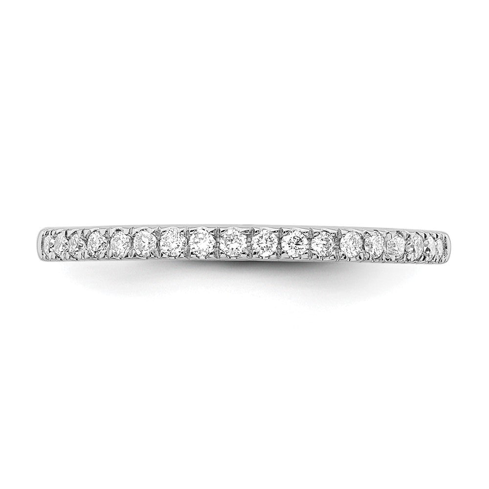 14K White Gold True Origin 1/5 Carat Lab Grown Diamond Vs D E F Wedding Band