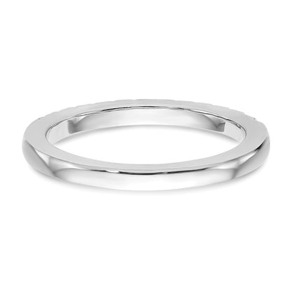 14K White Gold Lab Grown Diamond VS/SI+ G+ Wedding Band Ring