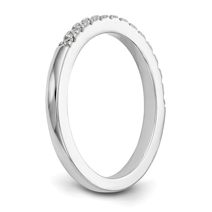 14K White Gold Lab Grown Diamond VS/SI+ G+ Wedding Band Ring