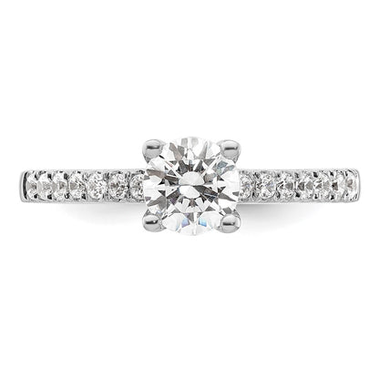 14K White Gold Lab Grown Diamond VS/SI FGH Semi-Mount Engagement Rin