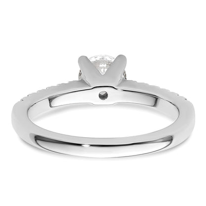 14K White Gold Lab Grown Diamond VS/SI FGH Semi-Mount Engagement Rin