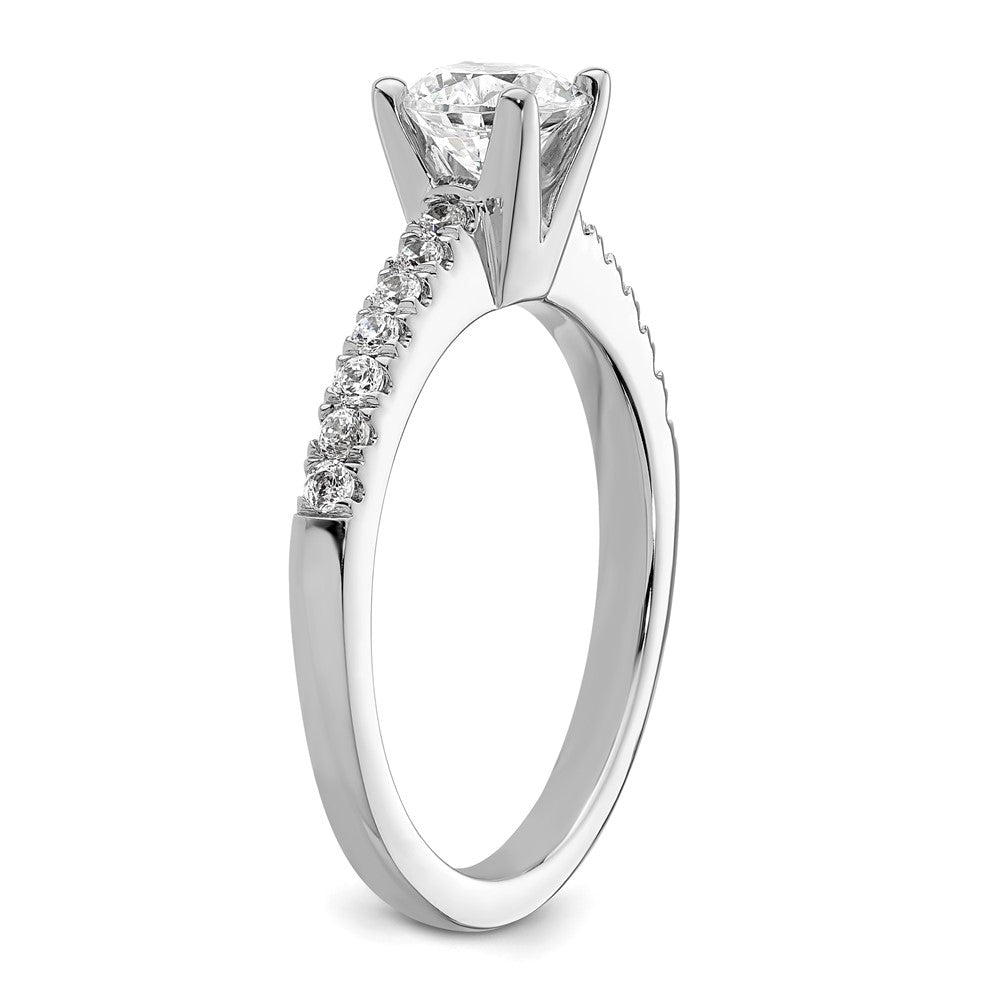 14K White Gold Lab Grown Diamond VS/SI FGH Semi-Mount Engagement Rin
