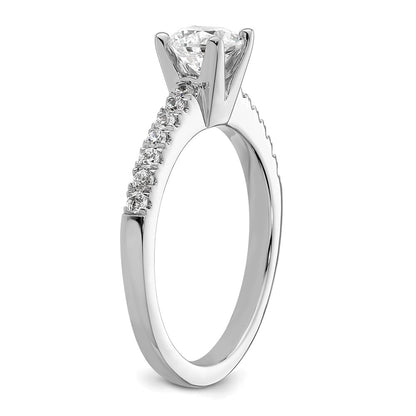 14K White Gold Lab Grown Diamond VS/SI FGH Semi-Mount Engagement Rin