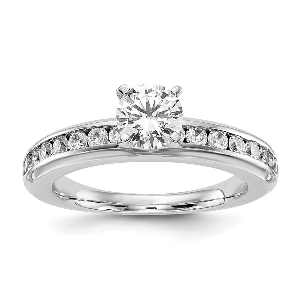 14K White Gold Lab Grown Diamond VS/SI+ G+ Complete Engagement Ring