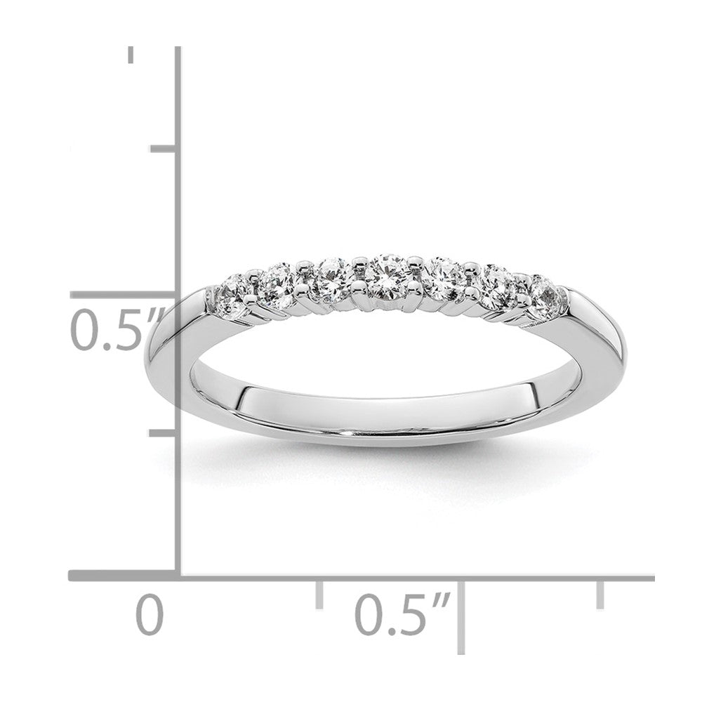 14K White Gold Lab Grown Diamond VS/SI+ G+ Wedding Band Ring