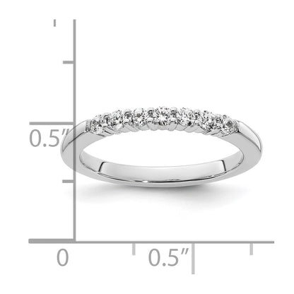 14K White Gold Lab Grown Diamond VS/SI+ G+ Wedding Band Ring