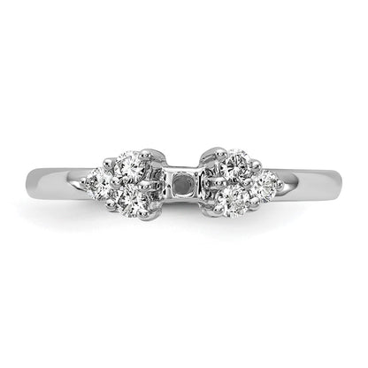 14k White Gold 1/4 Ct. Lab Grown Diamond VS/SI+ G+ Peg Set Engagement Ring