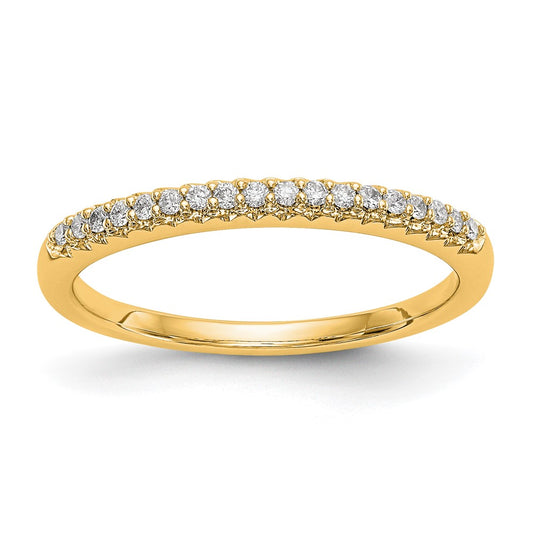 14K Yellow Gold Diamond Wedding Band