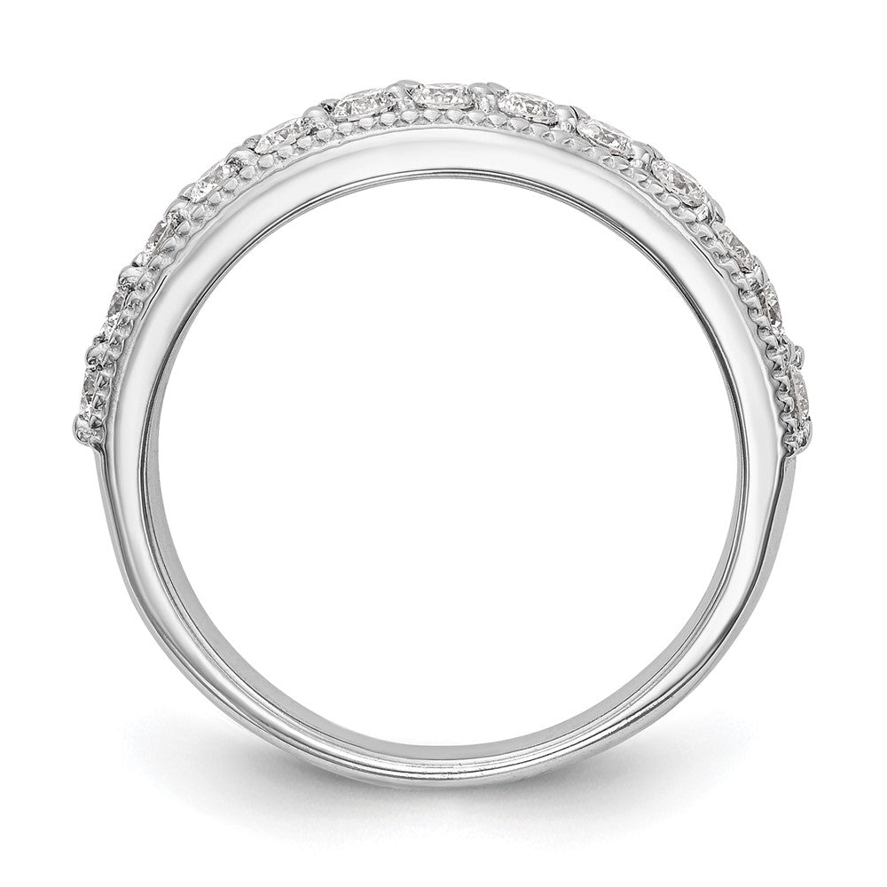 14K White Gold True Origin 1/2 Carat Lab Grown Diamond Vs/Si D E F Wedding Band