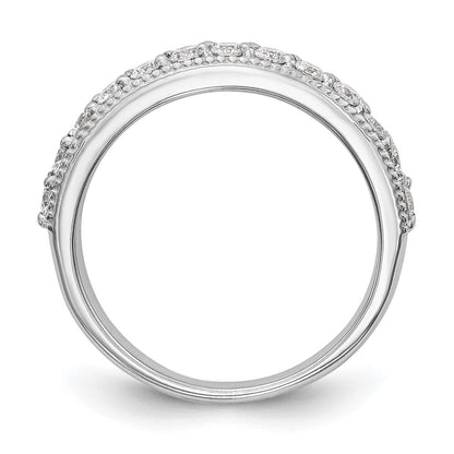 14K White Gold True Origin 1/2 Carat Lab Grown Diamond Vs/Si D E F Wedding Band