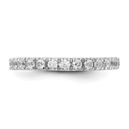 14K White Gold True Origin 3/8 Carat Lab Grown Diamond Vs D E F Wedding Band