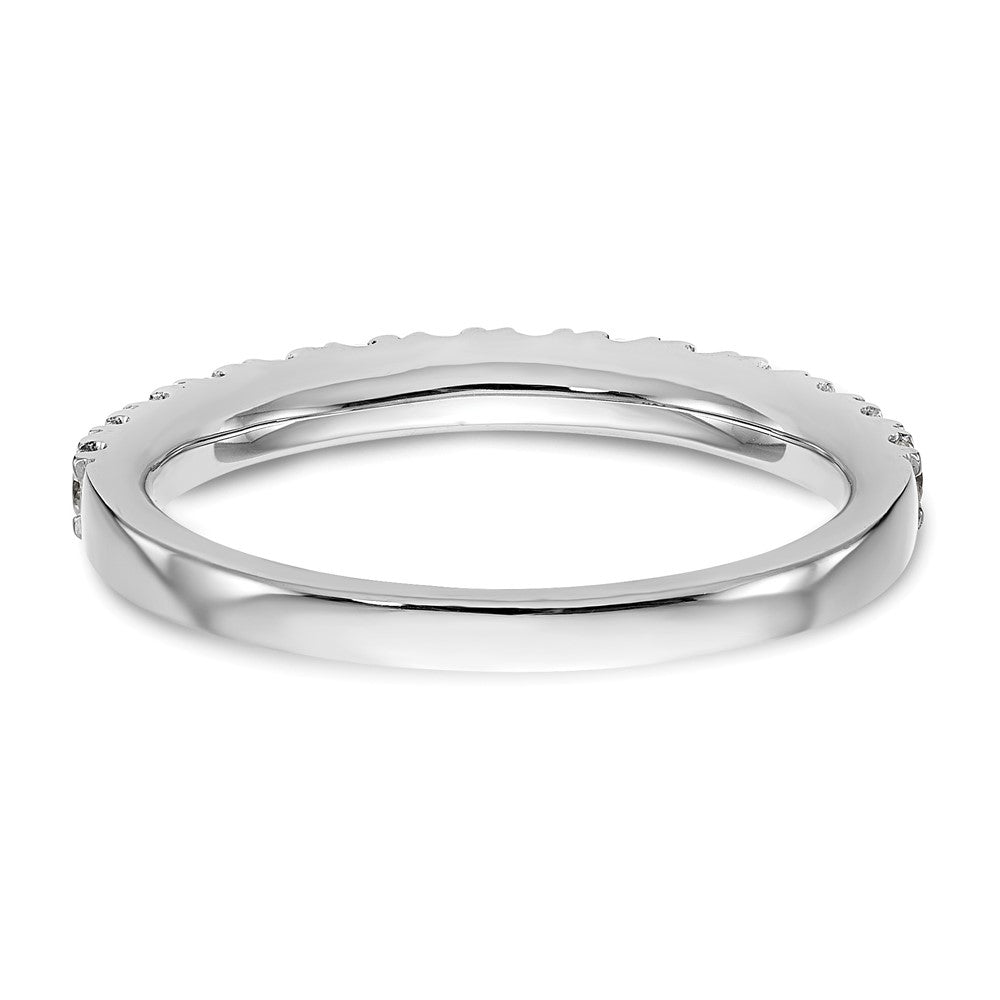 14K White Gold True Origin 3/8 Carat Lab Grown Diamond Vs D E F Wedding Band