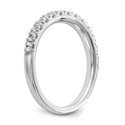 14K White Gold True Origin 3/8 Carat Lab Grown Diamond Vs D E F Wedding Band