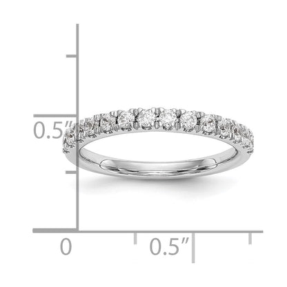 14K White Gold True Origin 3/8 Carat Lab Grown Diamond Vs D E F Wedding Band