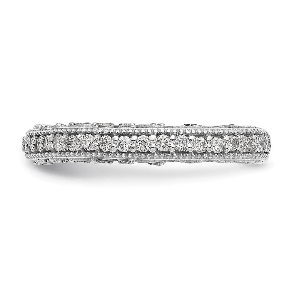 14K White Gold True Origin 1/2 Carat Lab Grown Diamond Vs/Si D E F Wedding Band