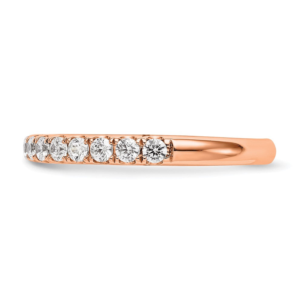 14K Rose Gold True Origin 1/2 Carat Lab Grown Diamond Vs D E F Wedding Band
