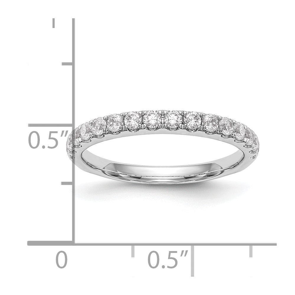 14k White Gold 1/2 Ct. Lab Grown Diamond VS/SI+ G+ Wedding Band Ring