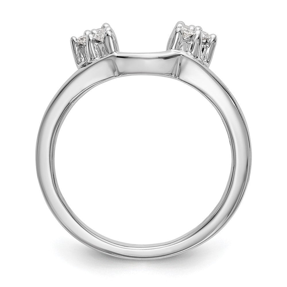 14k White Gold 1/8 Ct. Lab Grown Diamond VS/SI+ G+ Ring Wrap