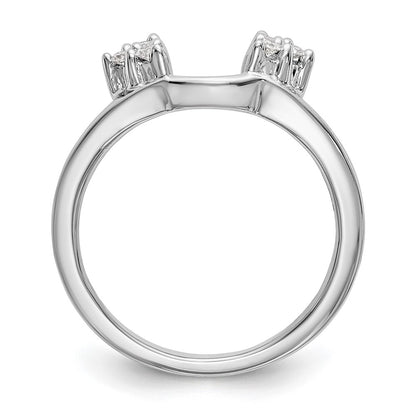 14k White Gold 1/8 Ct. Lab Grown Diamond VS/SI+ G+ Ring Wrap