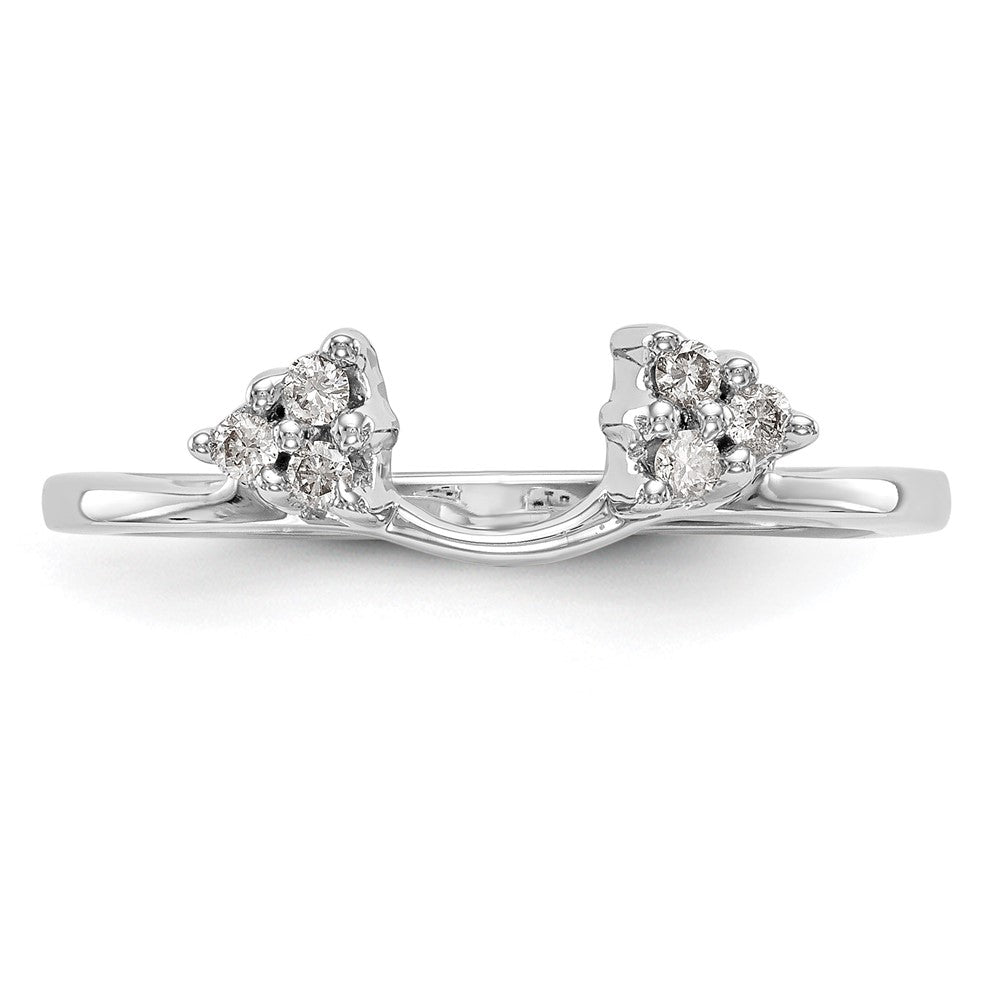 14k White Gold 1/8 Ct. Lab Grown Diamond VS/SI+ G+ Ring Wrap