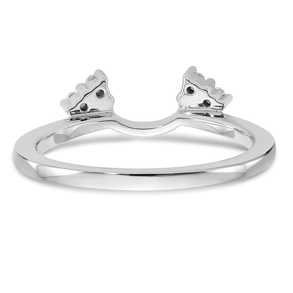 14k White Gold 1/8 Ct. Lab Grown Diamond VS/SI+ G+ Ring Wrap