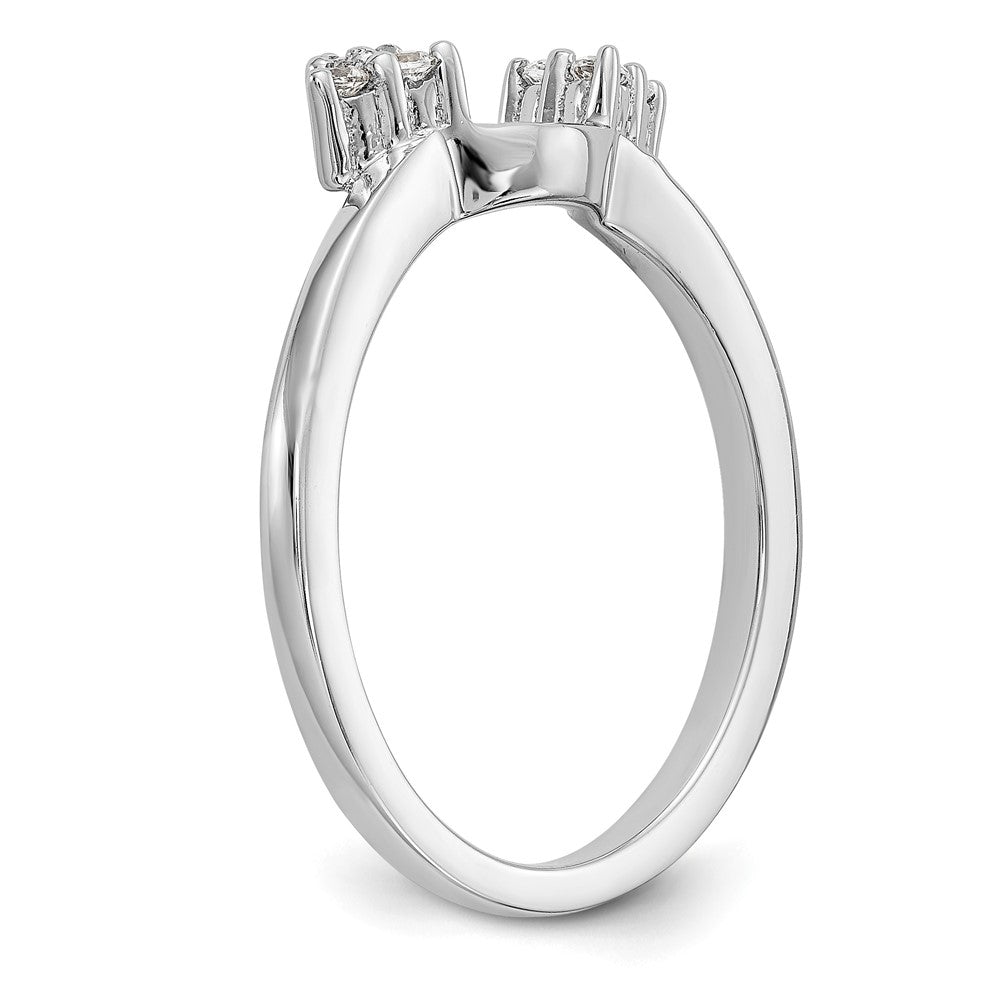 14k White Gold 1/8 Ct. Lab Grown Diamond VS/SI+ G+ Ring Wrap