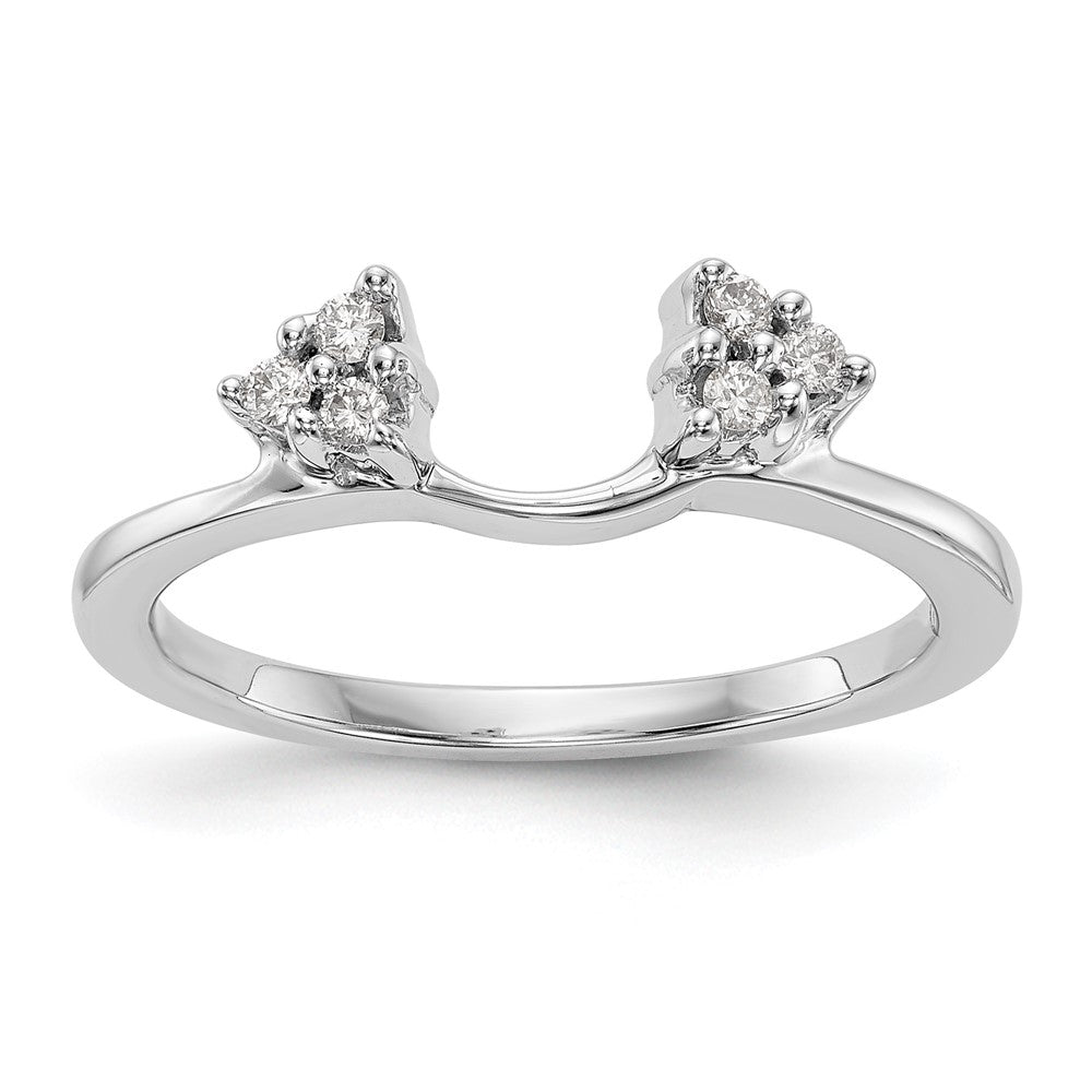 14k White Gold 1/8 Ct. Lab Grown Diamond VS/SI+ G+ Ring Wrap