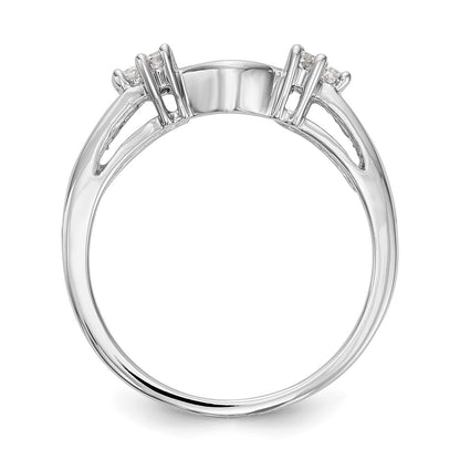 14k White Gold 1/4 Ct. Lab Grown Diamond VS/SI+ G+ Ring Wrap