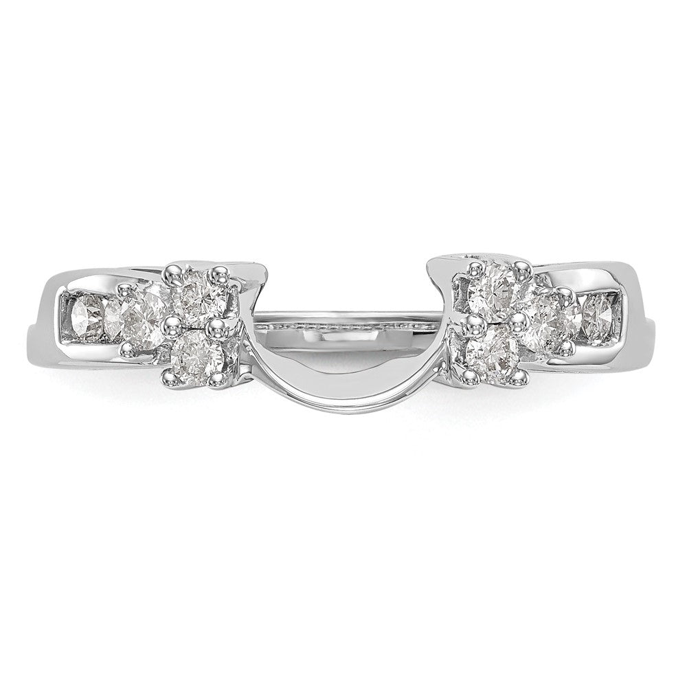 14k White Gold 1/4 Ct. Lab Grown Diamond VS/SI+ G+ Ring Wrap