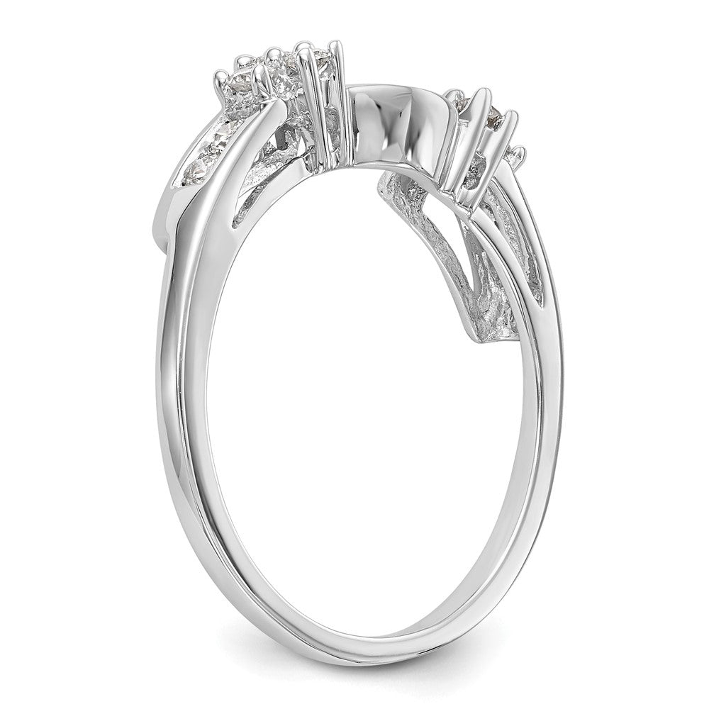 14k White Gold 1/4 Ct. Lab Grown Diamond VS/SI+ G+ Ring Wrap