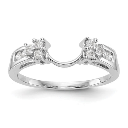 14k White Gold 1/4 Ct. Lab Grown Diamond VS/SI+ G+ Ring Wrap
