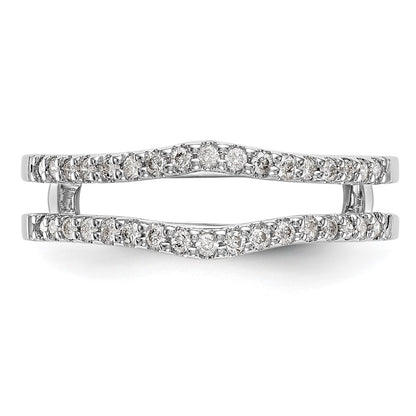 14k White Gold 1/4 Ct. Lab Grown Diamond VS/SI+ G+ Ring Guard