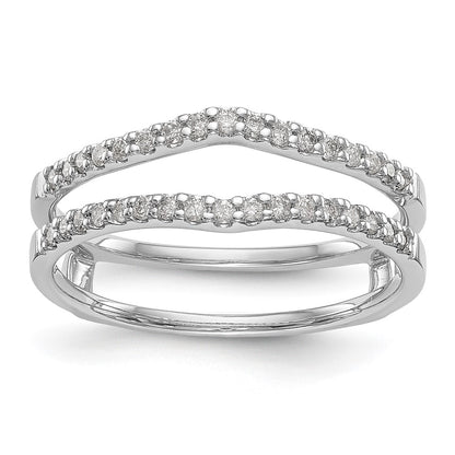 14k White Gold 1/4 Ct. Lab Grown Diamond VS/SI+ G+ Ring Guard