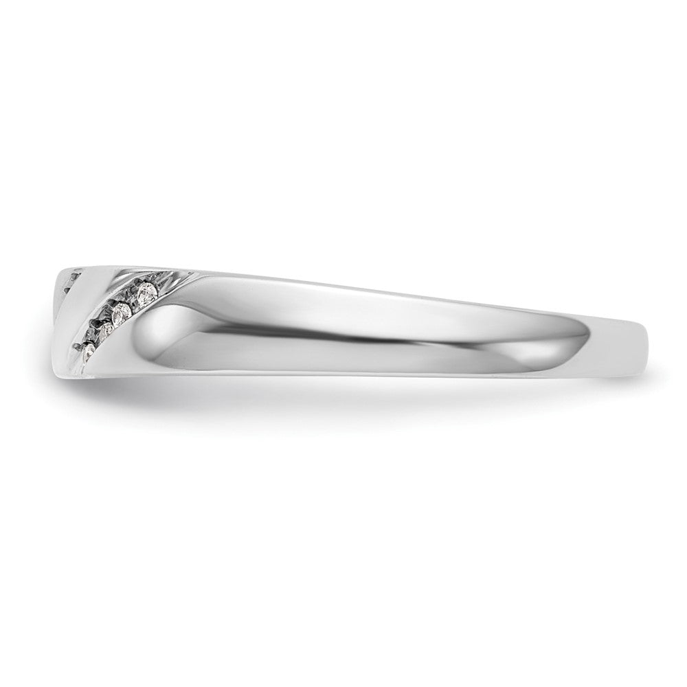 14K White Gold Lab Grown VS/SI+ G+ Diamond Trio Ladies Wedding Band Ring